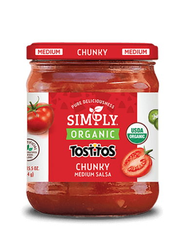 Simply TOSTITOS® Organic Chunky Medium Salsa
